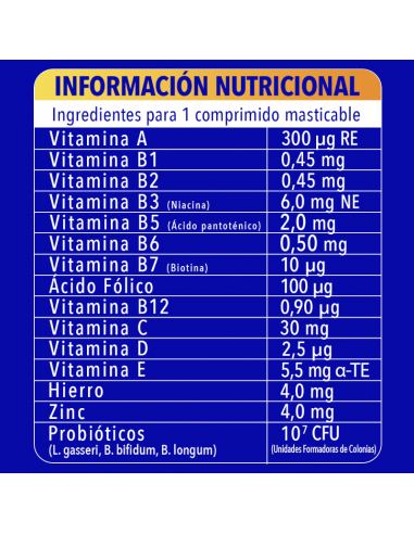 BION 3 DEFENSE JUNIOR  30 COMPRIMIDOS...