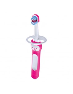 MAM TRAINING BRUSH CEPILLO DE DIENTES COLOR ROSA PARA BEBÉ 5+ MESES 1U
