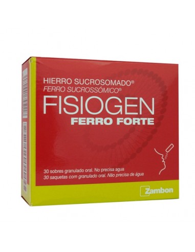 Fisiogen Ferro Forte 30 Sobres Hierro...