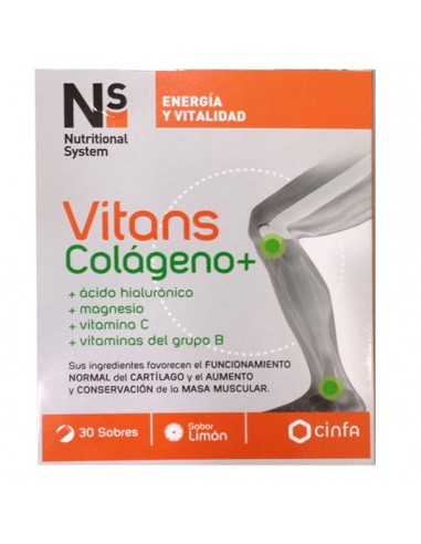 NS VITANS COLAGENO+  30 SOBRES LIMON