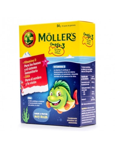 MOLLER´S OMEGA 3 45 GOMINOLAS