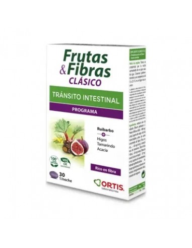 FRUTAS Y FIBRAS CLASICO  30 COMPRIMIDOS