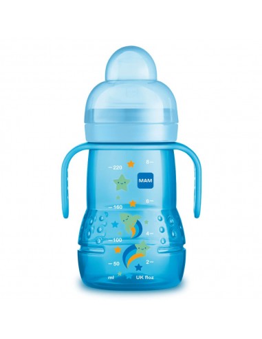 MAM BIBERON TRAINER+ BETTER TOGETHER COLOR AZUL 220ML
