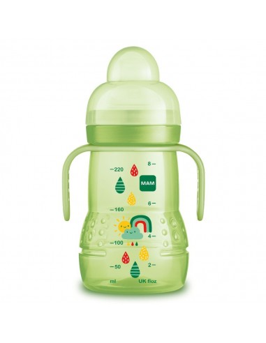 MAM BIBERON TRAINER+ BETTER TOGETHER COLOR VERDE +4M 220ML