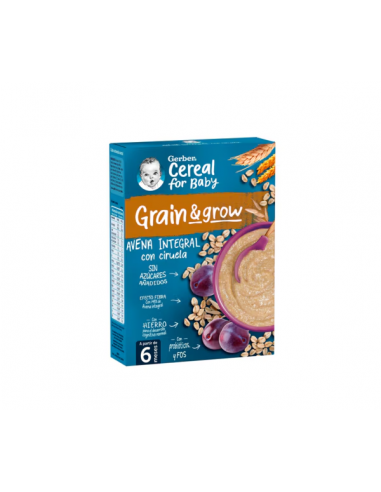 NESTLE GERBER AVENA INTEGRAL CON CIRUELA 1 ESTUCHE 250G