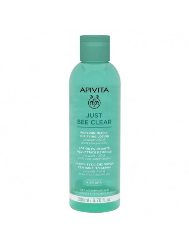 APIVITA JUST BEE CLEAR LOCION PURIFICANTE MINIMIZADORA DE POROS 200ML