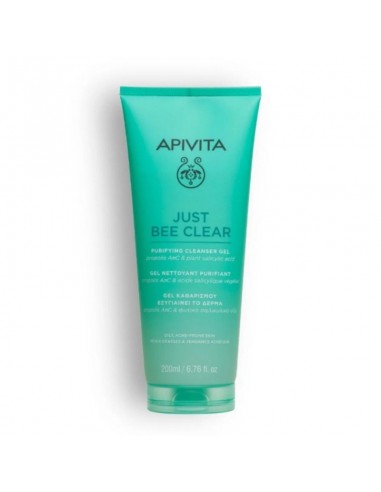 APIVITA JUST BEE CLEAR GEL LIMPIADOR PURIFICANTE 200ML