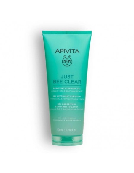 APIVITA JUST BEE CLEAR GEL LIMPIADOR PURIFICANTE 200ML