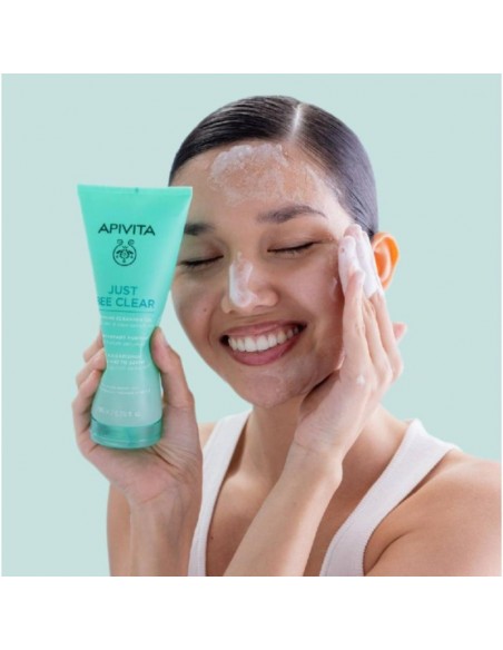 APIVITA JUST BEE CLEAR GEL LIMPIADOR PURIFICANTE 200ML