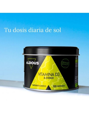 ALDOUS VITAMINA D3 500 COMP 4000UI