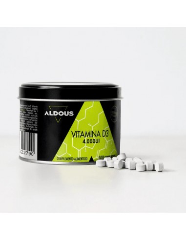 ALDOUS VITAMINA D3 500 COMP 4000UI