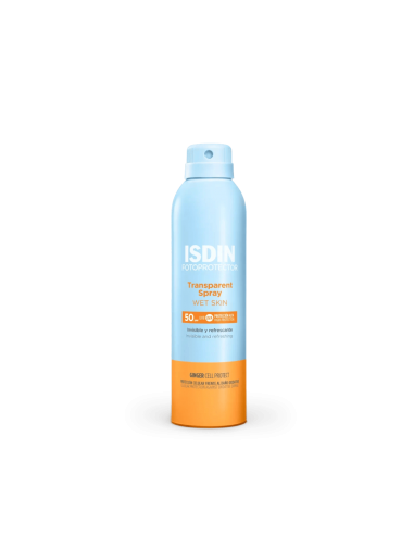 ISDIN FOTOPROTECCIÓN TRANSPARENT SPRAY WET SKIN SPF50 250ML