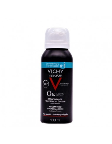 VICHY HOMME DESODORANTE SPRAY 48H TOLERANCIA ÓPTIMA 100ML