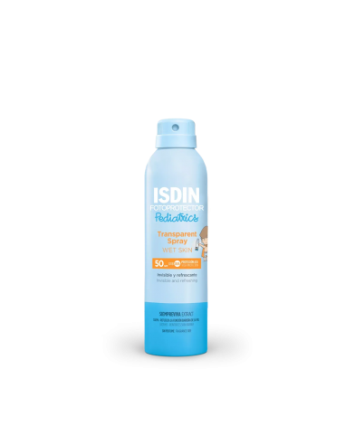 ISDIN FOTOPROTECCIÓN TRANSPARENT SPRAY WET SKIN PEDIATRICS SPF 50 250ML