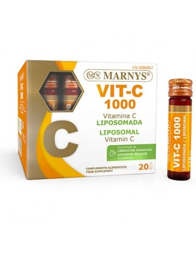 VIT-C 1000 MARNYS 20 VIALES 10 ML
