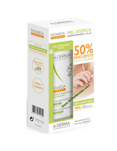 A-DERMA EXOMEGA DUPLO CONTROL GEL LIMPIADORA 2 EN 1 ANTI-IRRITACIÓN 500ML 30% DTO 2DA UND