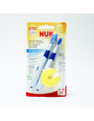 NUK ENTRENA CEPILLO DENTAL SET 6+ MESES