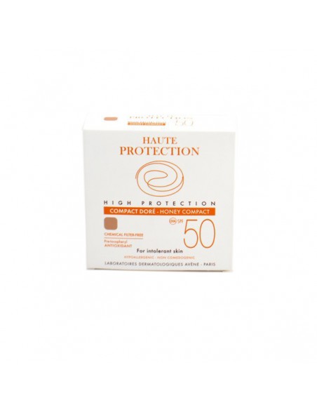AVENE COMPACTO CON COLOR ALTA PROTECCIÓN SPF50 DORADO 10GR