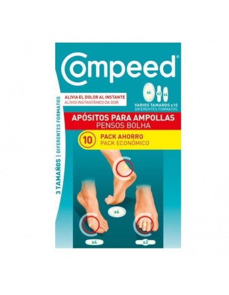 COMPEED AMPOLLAS SURTIDO 3 TAMAÑOS PACK AHORRO 10UDS