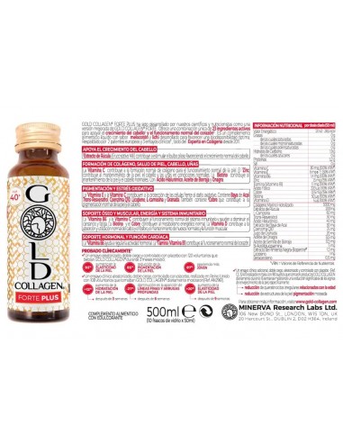 GOLD COLLAGEN FORTE PLUS  10 FRASCOS...