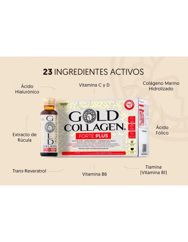GOLD COLLAGEN FORTE PLUS  10 FRASCOS...