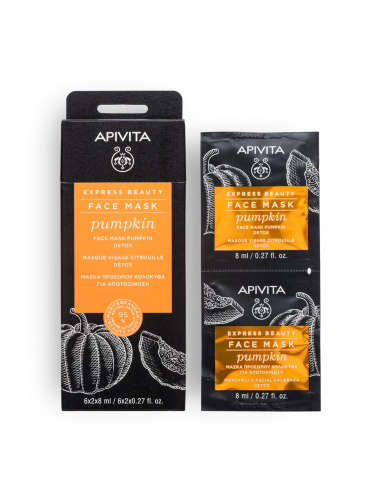 APIVITA EXPRESS BEAUTY MASCARILLA FACIAL DETOX 2X8ML