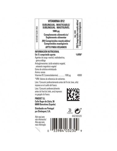 SOLGAR VITAMINA B12  1000 MICROGRAMOS...