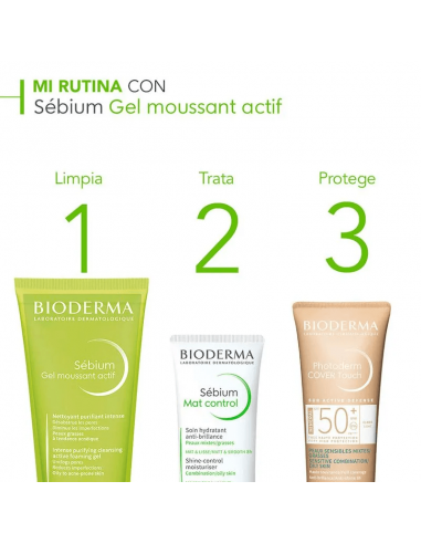 BIODERMA SÉBIUM GEL MOUSSANT ACTIF 200ML