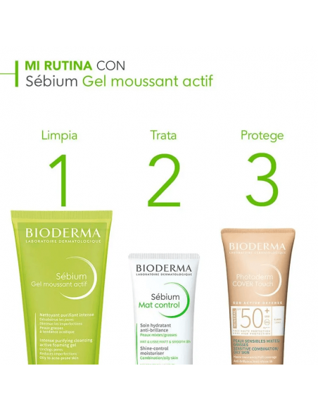 BIODERMA SÉBIUM GEL MOUSSANT ACTIF 200ML