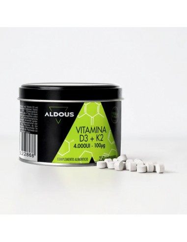 ALDOUS VITAMINA D3 + K2 4000UI...