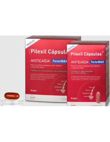 PILEXIL FORTE MAX CÁPSULAS ANTICAÍDA 60UND