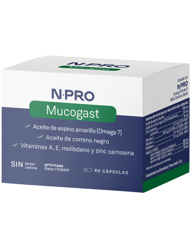 NPRO MUCOGAST  60 CAPSULAS