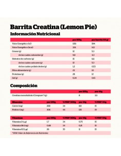 BARRITA CREATINE BAR LEMON PIE