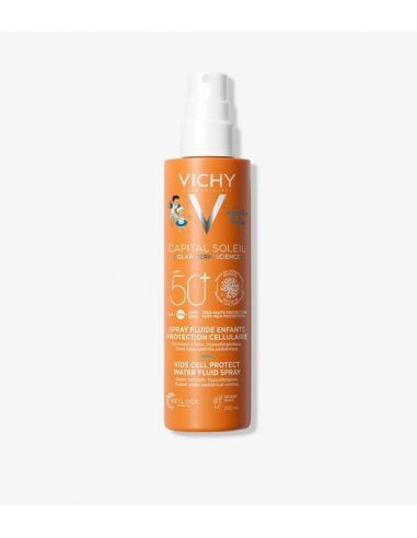 VICHY CAPITAL SOLEIL CELL PROTECT SPRAY FLUIDO INVISIBLE NIÑOS SPF50+ 200ML