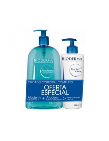 BIODERMA PACK ATODERM GEL DOUCHE 500ML + CRÈME ULTRA 200ML
