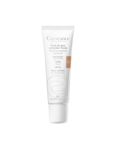 AVENE COUVRANCE BASE MAQUILLAJE FLUIDA CORRECTORA ARENA 30ML