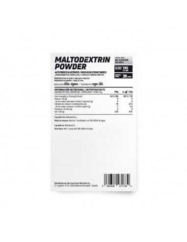 HSN MALTODEXTRINA EN POLVO 1 KG