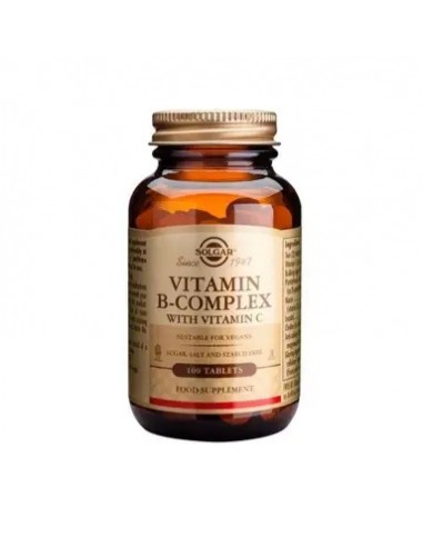 B COMPLEX + VIT C 100 COMP (SOLGAR)