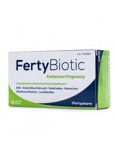 FertyBiotic Embarazo con DHA, Folato...