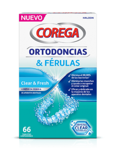 COREGA ORTODONCIAS Y FÉRULAS 36 TABLETAS LIMPIADORAS