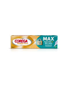 COREGA MAX FIJACION Y SELLADO CREMA ADHESIVA DENTAL SABOR MENTA 40G