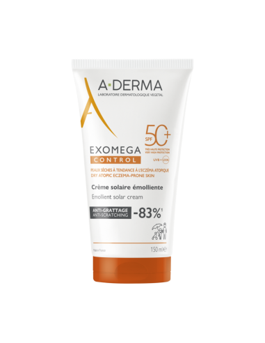 A-DERMA EXOMEGA PROTECTOR SOLAR EMOLIENTE SPF50+ 150ML