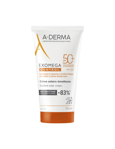 A-DERMA EXOMEGA PROTECTOR SOLAR EMOLIENTE SPF50+ 150ML
