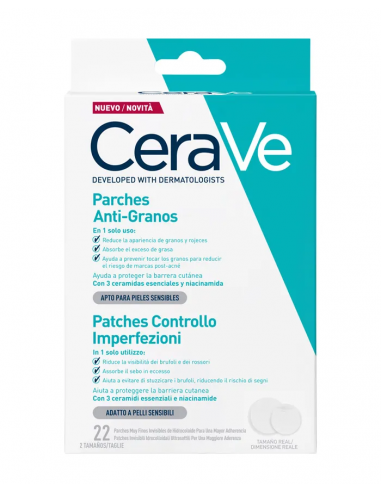 CERAVE PARCHES ANTI GRANOS 22 UND