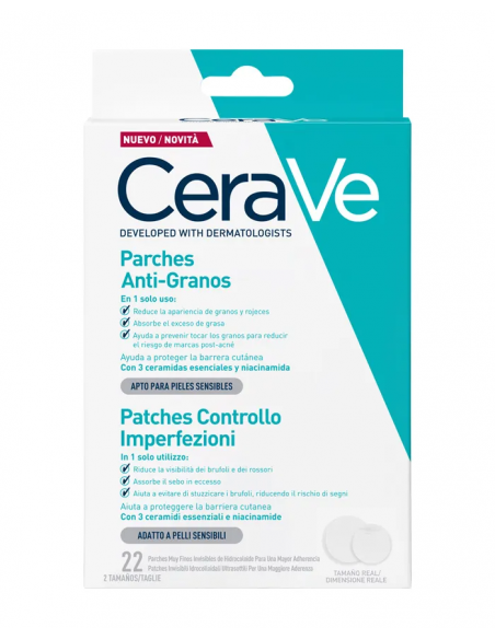 CERAVE PARCHES ANTI GRANOS 22 UND