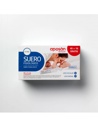 APOSÁN SUERO FISIOLÓGICO 5ML 50UDS