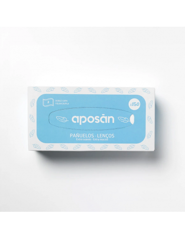 APOSÁN CAJA DE PAÑUELOS DE 2 CAPAS 150UDS