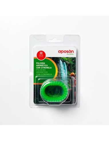 APOSÁN PULSERAS AROMÁTICA CITRONELA VERDE 3UDS