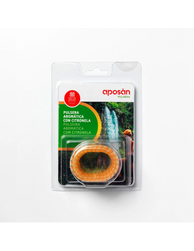 APOSÁN PULSERAS AROMÁTICA CITRONELA NARANJA 3UDS