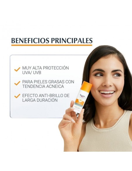 EUCERIN SUN GEL CREMA OIL CONTROL DRY TOUCH FPS50+ 50ML